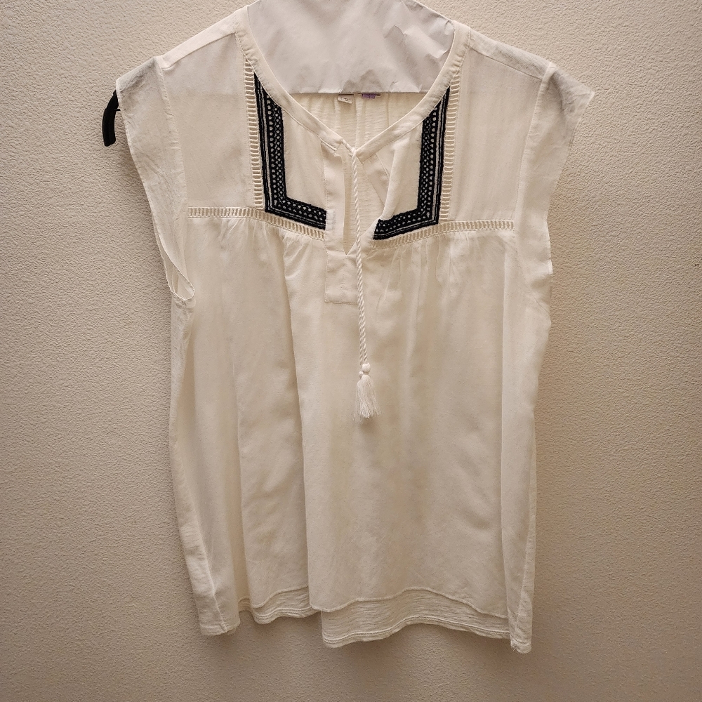 Ann Taylor Loft white blouse small